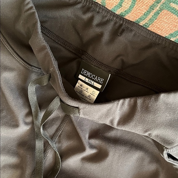 Democare Black Cargo Stretch Pants Size states  L Tall - Picture 3 of 6